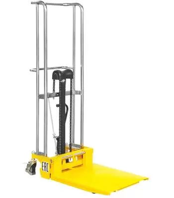 SMARTLIFT SDDJS1500 400 кг 1,5 м Штабелер ручной гидравлический (с вилами и площадкой) с доставкой в Воронеж купить по выгодной цене 100kwatt.ru